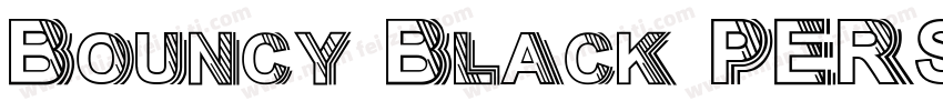 Bouncy Black PERSONA字体转换